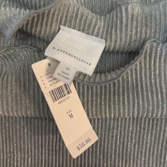 Anthropologie Silver Sleeveless Top - Picture 3 of 4